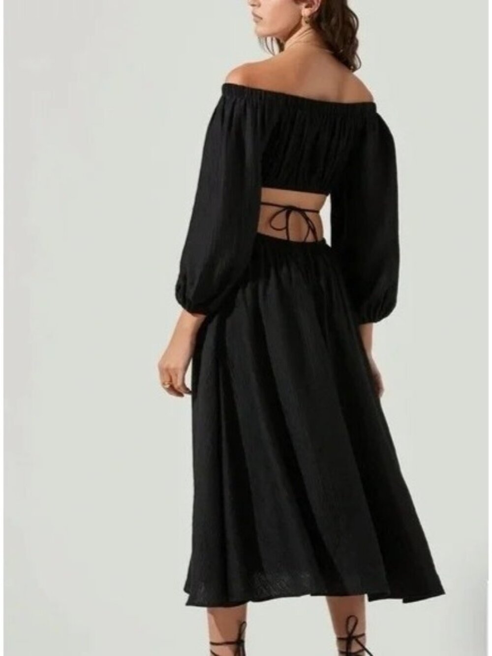 Astr The Label Black Cassian Off-The-Shoulder Cutout Dress - Picture 5 of 11